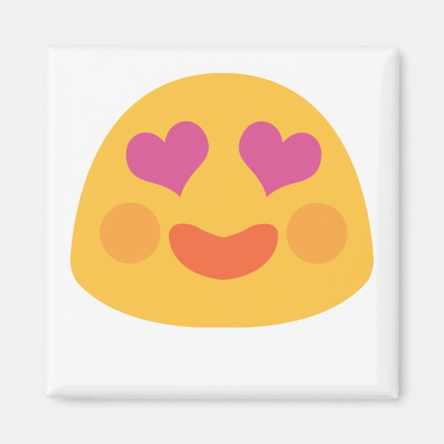 Heart Eyes Emoji Magnet (Front)