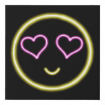 Heart Eyes Emoji Neon Light Sign at Zazzle