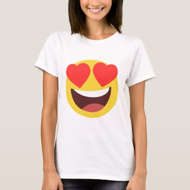 Heart Eyes Emoji T-Shirt (Front)