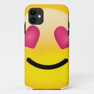 heart eyes face iPhone 11 case