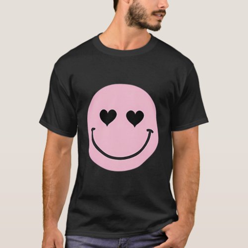 Heart Eyes Happy Face ValentineS Day He T_Shirt