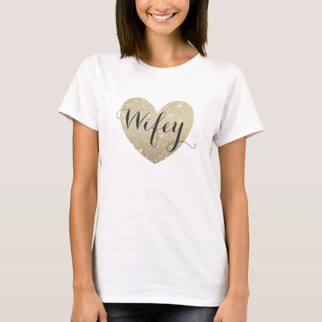 Heart Fab Wifey T-Shirt | Zazzle