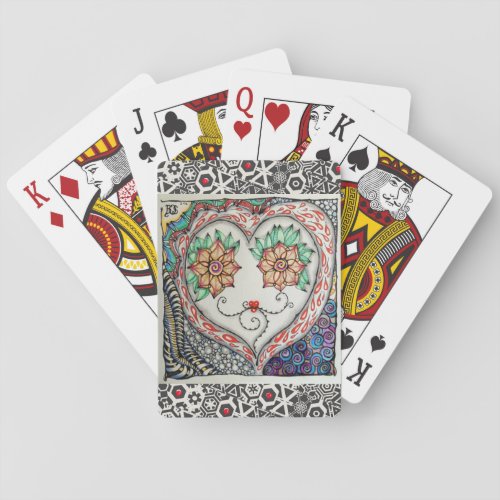 Heart Face Playing Cards