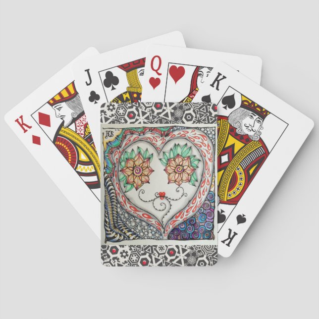 Heart Face Playing Cards (Back)