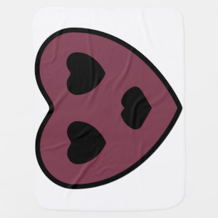 Heart Face Pout Baby Blanket