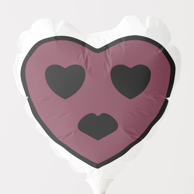 Heart Face Pout Balloon (Front)