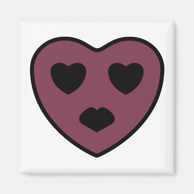 Heart Face Pout Magnet (Front)