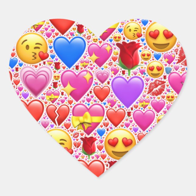 heart faces stickers (Front)