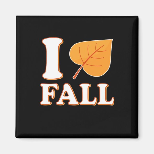 Heart Fall It’s Fall Y’all Creative Casual Magnet (Front)