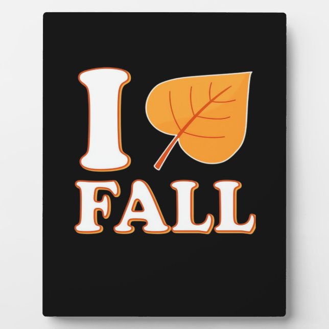 Heart Fall It’s Fall Y’all Creative Casual Plaque (Front)