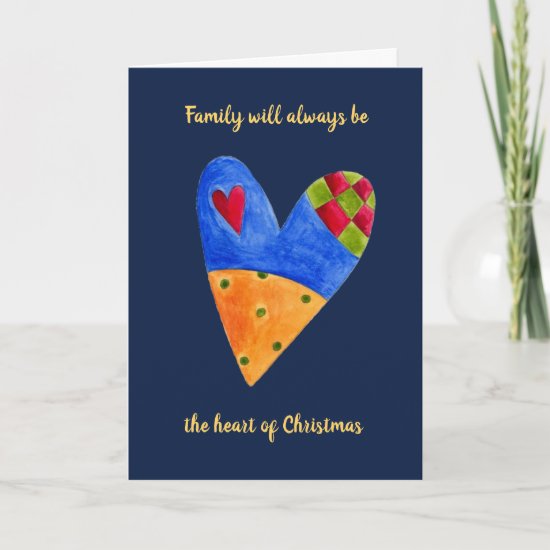 Heart Family Love Christmas Holiday Greeting