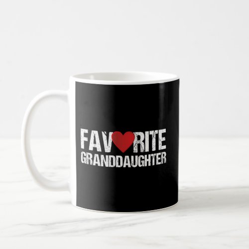 Heart Favorite Granddaughter Coffee Mug