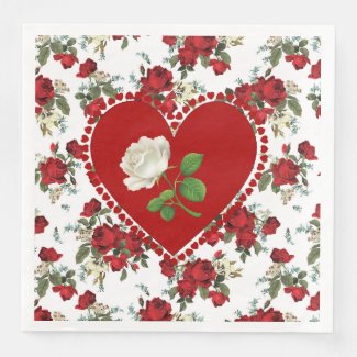 Heart Felt Mothers Day Paper Dinner Napkins