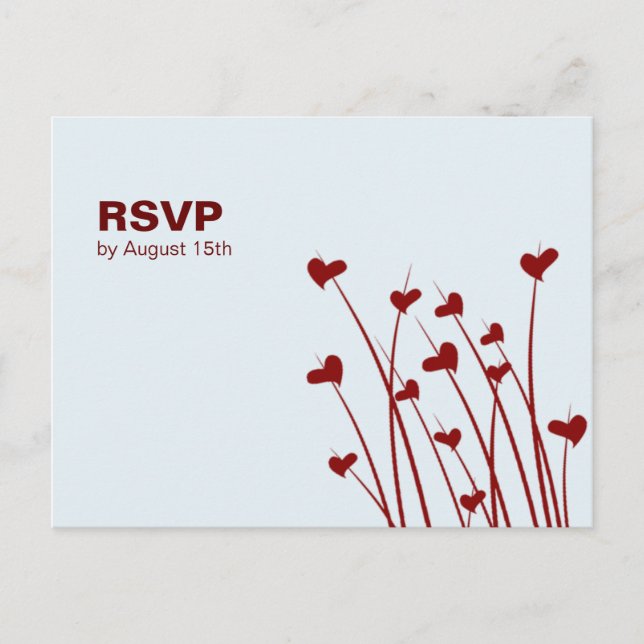 Heart Fields Sweetness Reply Card (Front)