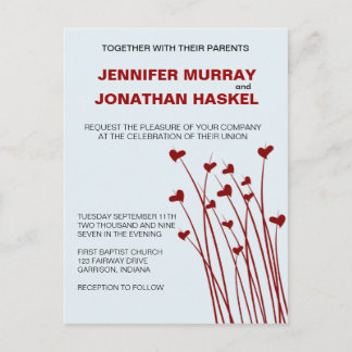 Heart Fields Sweetness Wedding Invite