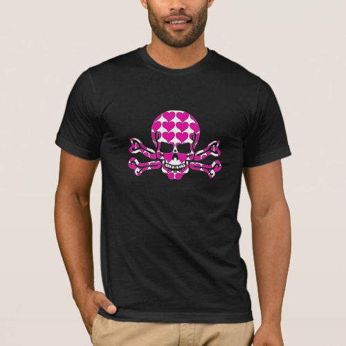 heart_filled skull T_Shirt