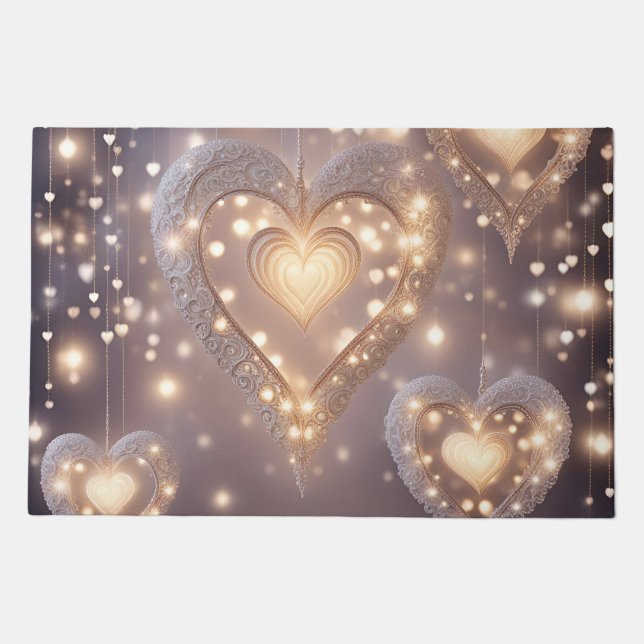 Heart Filled With Light Doormat (Front)