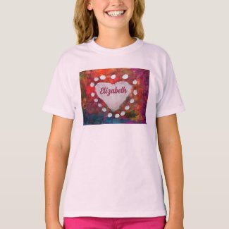 Heart Finger PaintedT-Shirt