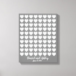 Heart Fingerprint Wedding Guest Book