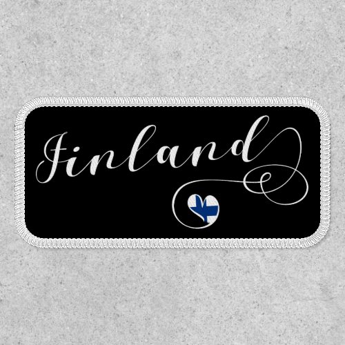 Heart Finland Finnish Flag Patch