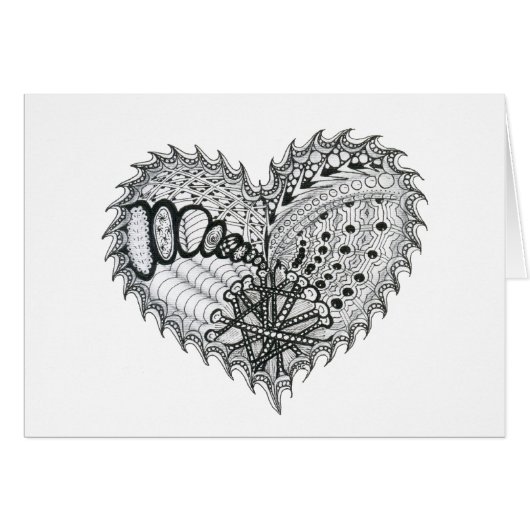 Heart Fire Doodle Cards (Front Horizontal)