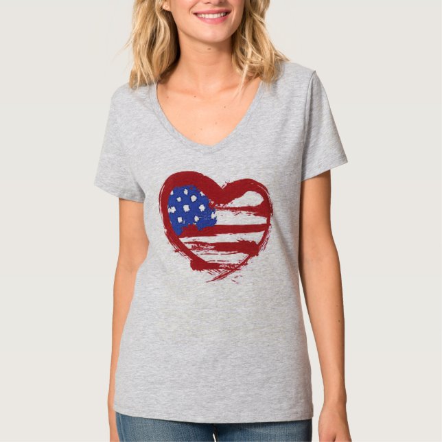heart flag T-Shirt (Front)