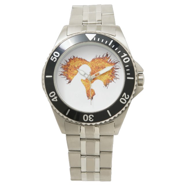 Heart flame men’s watch  (Front)