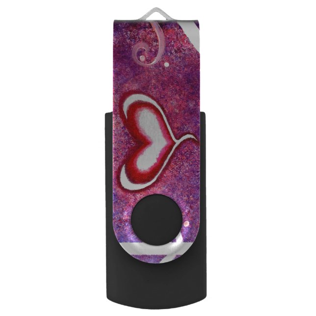Heart Flash Drive (Front Vertical)