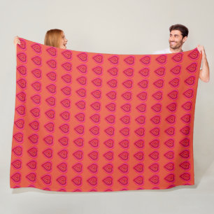 Heart Fleece Blanket