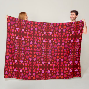 Heart Fleece Blanket