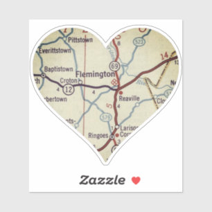 Heart Flemington NJ Sticker