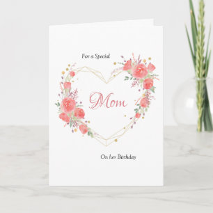 Heart Floral Greeting Card