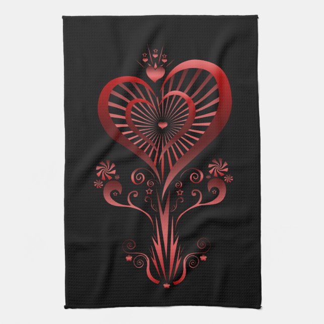 Heart Flower Towel (Vertical)