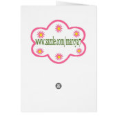 Heart flowers blank card (Back)