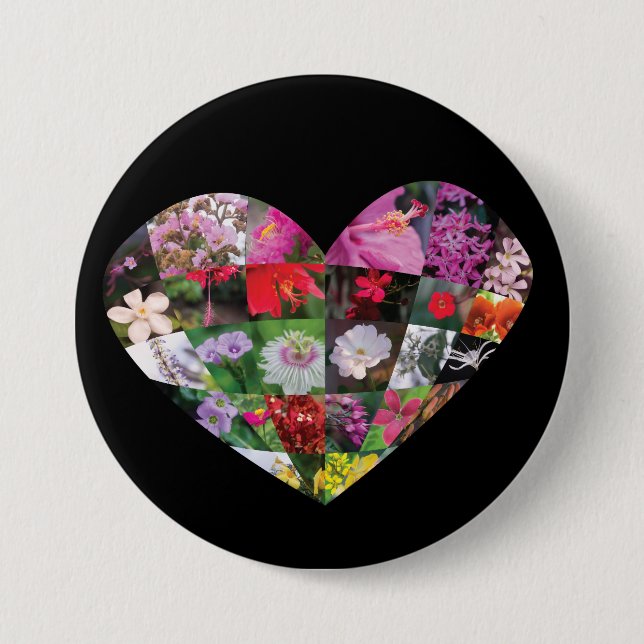 Heart_Flowers Button (Front)