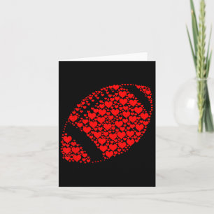 Heart Football Lover Funny Football Is My Valentin Card