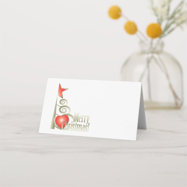 Heart for Christmas Place Card (Front)