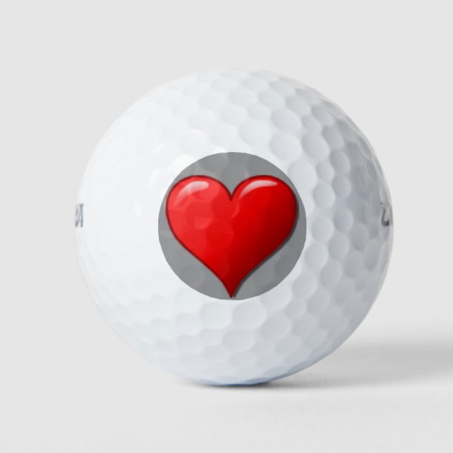 Heart for Golf Golf Balls (Front)