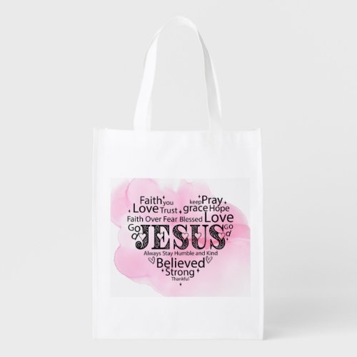 Heart for Jesus Grocery Bag