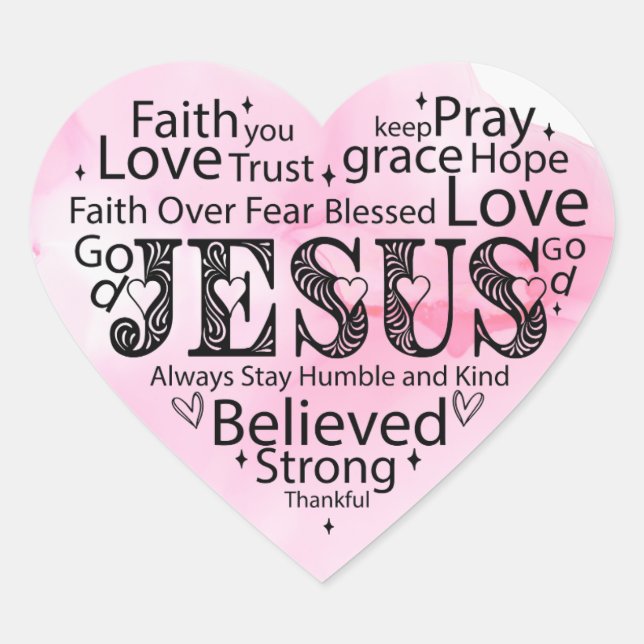 Heart for Jesus Sticker (Front)