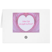 Heart For You Card (Back Horizontal)