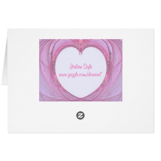 Heart For You Card (Back Horizontal)