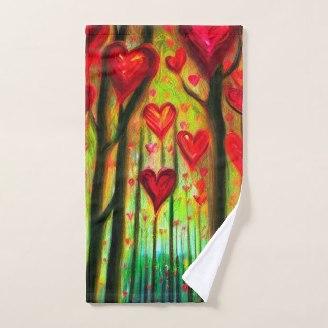 Heart Forest Hand Towel (Hand Towel)