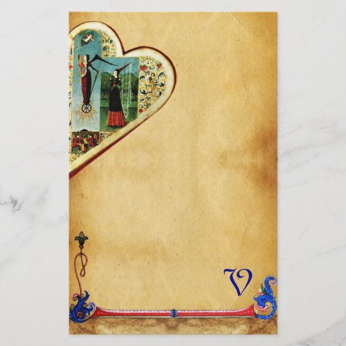 HEART FORTUNE AND LOVE ALLEGORY Valentines Day Stationery