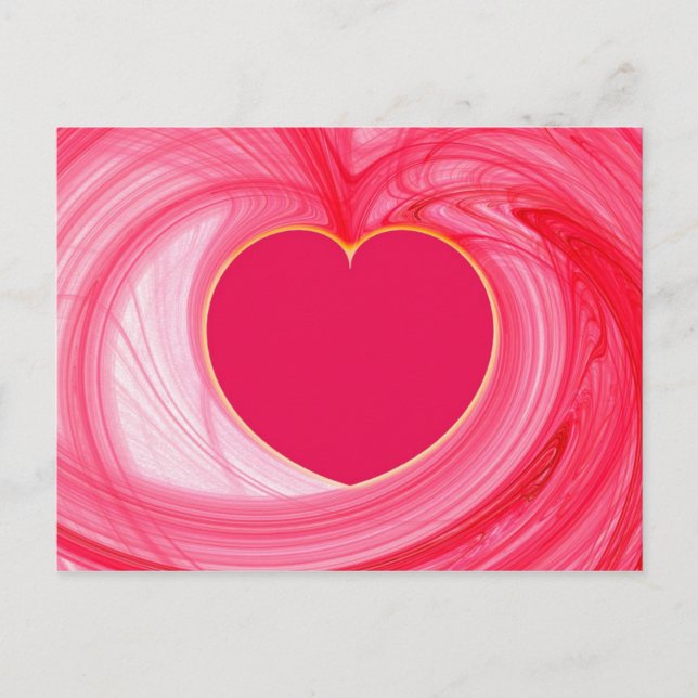 Heart Fractal Postcard (Front)