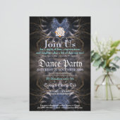 Heart Fractal Web Invitation Event Flyer (Standing Front)