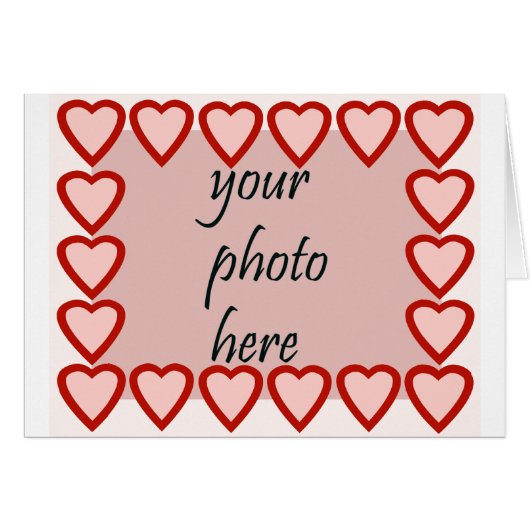 Heart frame for your picture cards (Front Horizontal)
