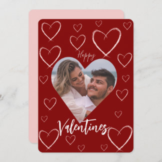 Heart Frame Happy Valentines Day Gift Card