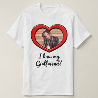 Heart Frame Love Custom Personalized Color Photo T-Shirt