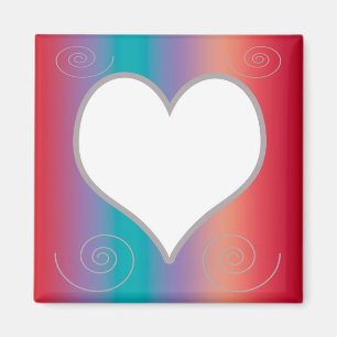 Heart frame magnet
